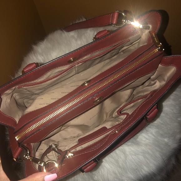 MICHAEL KORS Savannah satchel in Auburn color - Picture 2 of 8